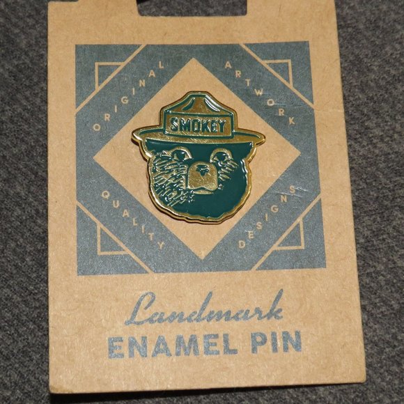 The Landmark Project Jewelry - Smokey The Bear Landmark Enamel Pin